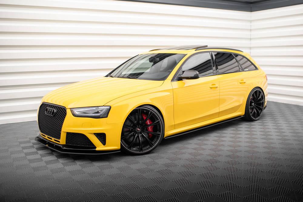 Seitenschweller Erweiterung Street Pro für Audi RS4 B8 von Maxton Design