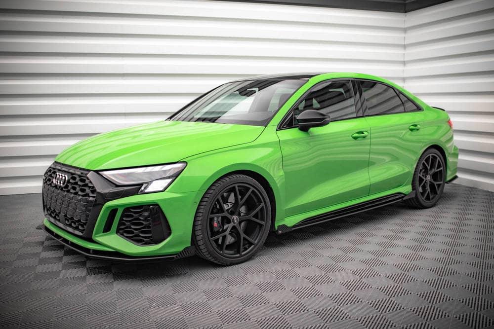 Seitenschweller Erweiterung Street Pro mit Flaps für Audi RS3 8Y Limousine von Maxton Design