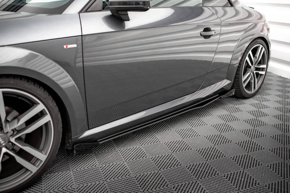 Seitenschweller Erweiterung Street Pro mit Flaps für Audi TT S-Line / TTS 8S von Maxton Design