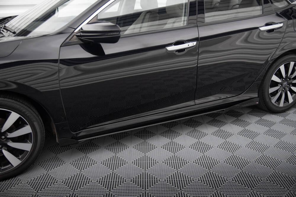 Seitenschweller Erweiterung Street Pro mit Flaps für Honda Civic X von Maxton Design