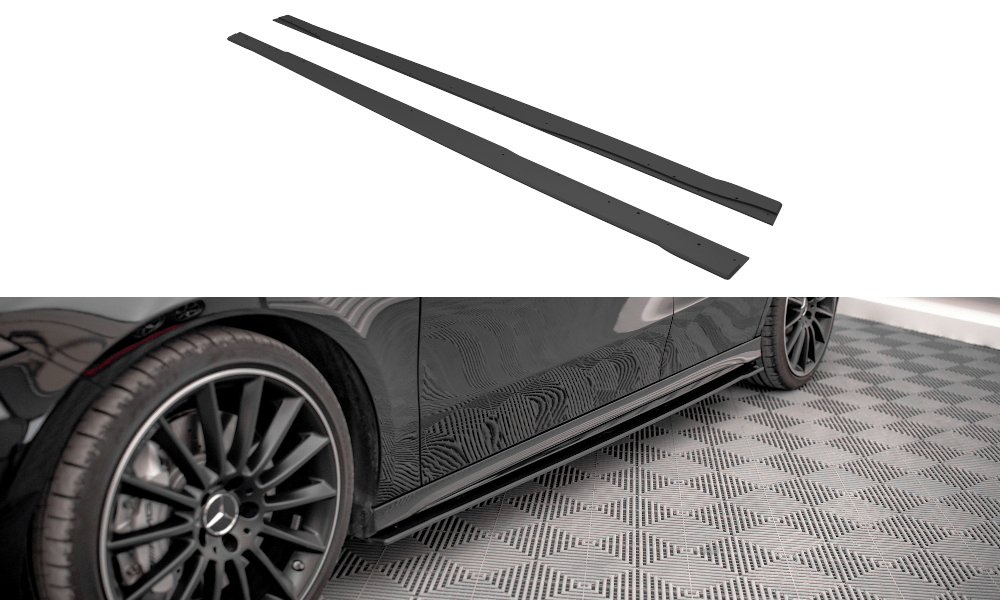 Seitenschweller Erweiterung Racing mit Flaps für VW Arteon R-Line 3H von Maxton Design