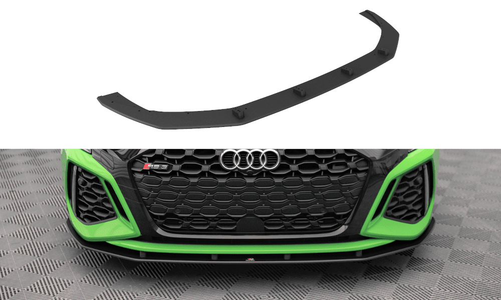 Front Splitter / Cup Schwert / Frontansatz Street Pro für Audi RS3 8Y von Maxton Design