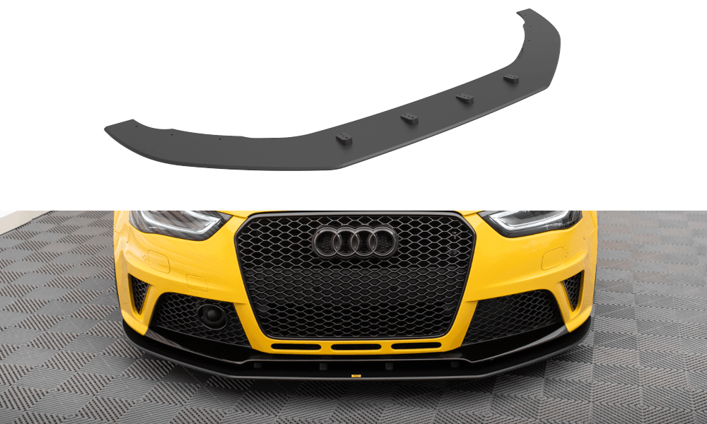 Front Lippe / Front Splitter / Frontansatz Street Pro für Audi RS4 B8 von Maxton Design