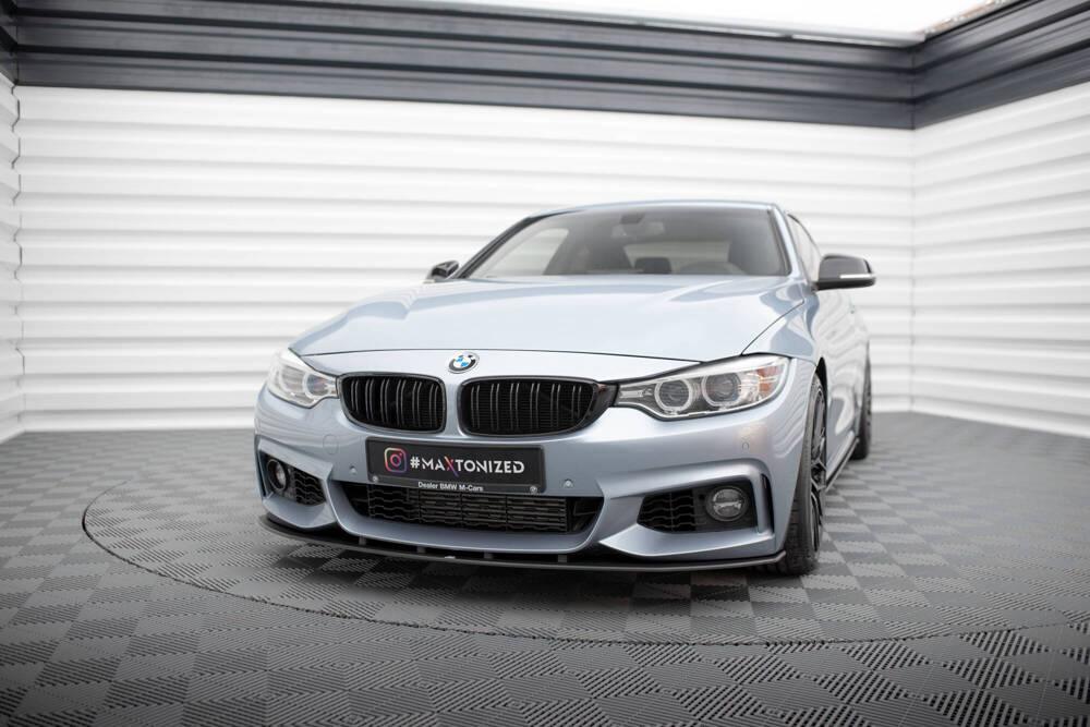 Front Lippe / Front Splitter / Frontansatz Street Pro für BMW 4 F32 M-Paket von Maxton Design