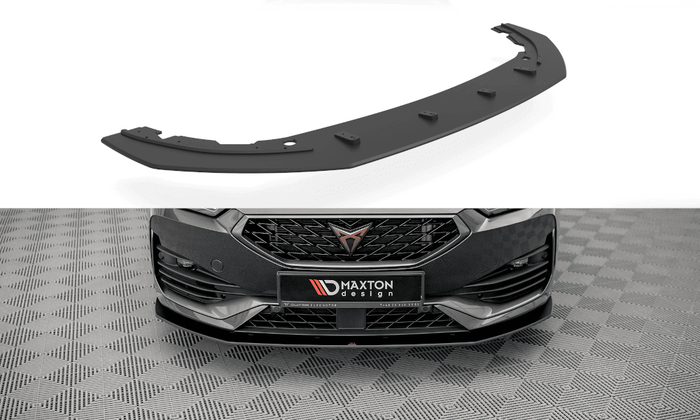 Front Splitter / Cup Schwert / Frontansatz Street Pro für Cupra Leon KL von Maxton Design