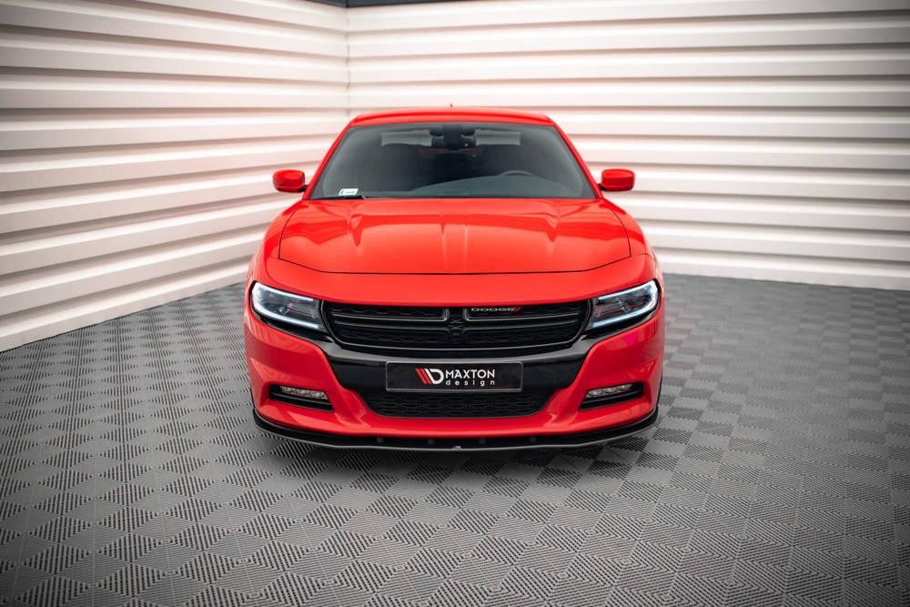 Front Splitter / Cup Schwert / Frontansatz Street Pro für Dodge Charger RT MK7 Facelift von Maxton Design