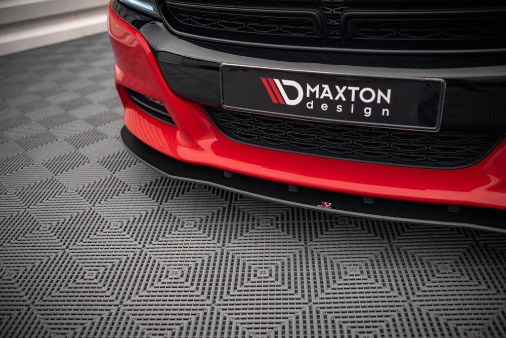 Front Splitter / Cup Schwert / Frontansatz Street Pro für Dodge Charger RT MK7 Facelift von Maxton Design