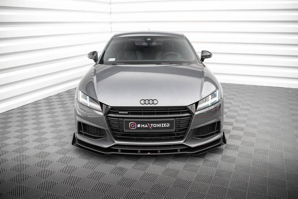 Front Lippe / Front Splitter / Frontansatz Street Pro mit Flaps für Audi TT S-Line / TTS 8S von Maxton Design