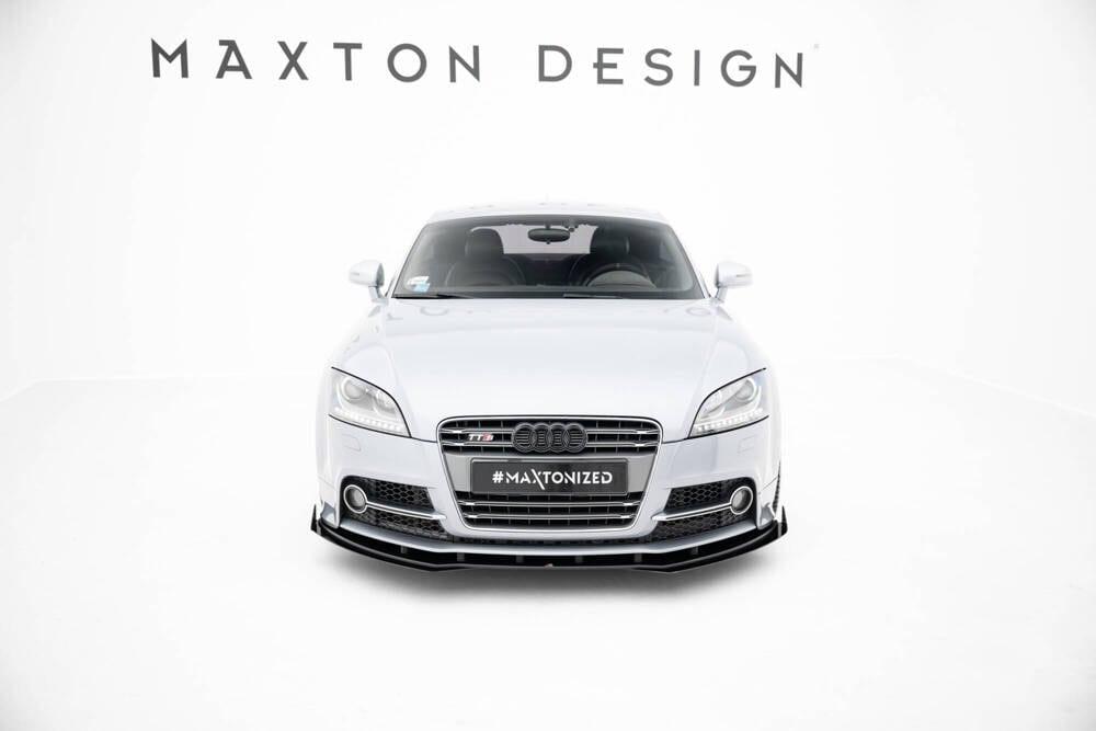 Front Lippe / Front Splitter / Frontansatz Street Pro mit Flaps für Audi TTS / TT S-Line 8J Facelift von Maxton Design