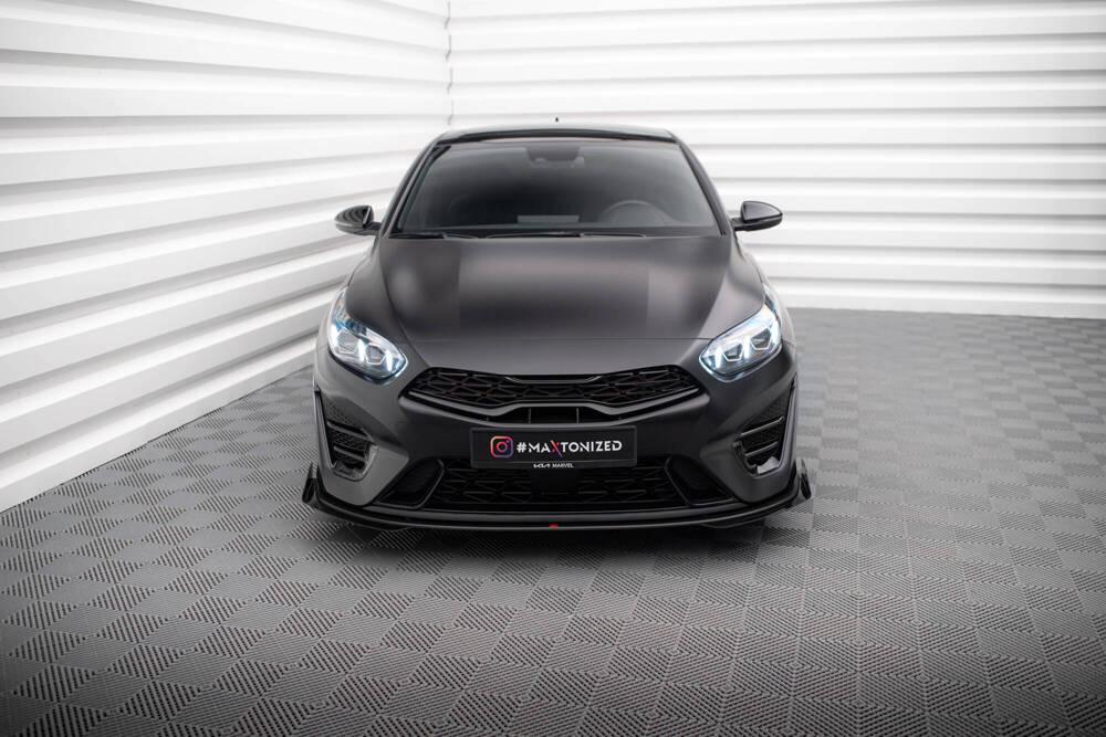 Front Lippe / Front Splitter / Frontansatz V.3 für Kia ProCeed GT (CD) von Maxton Design