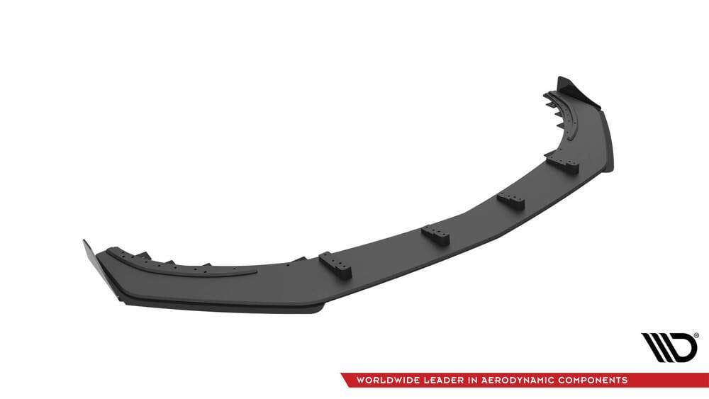 Front Lippe / Front Splitter / Frontansatz Street Pro mit Flaps für Mercedes-Benz A45 AMG Aero W176 von Maxton Design