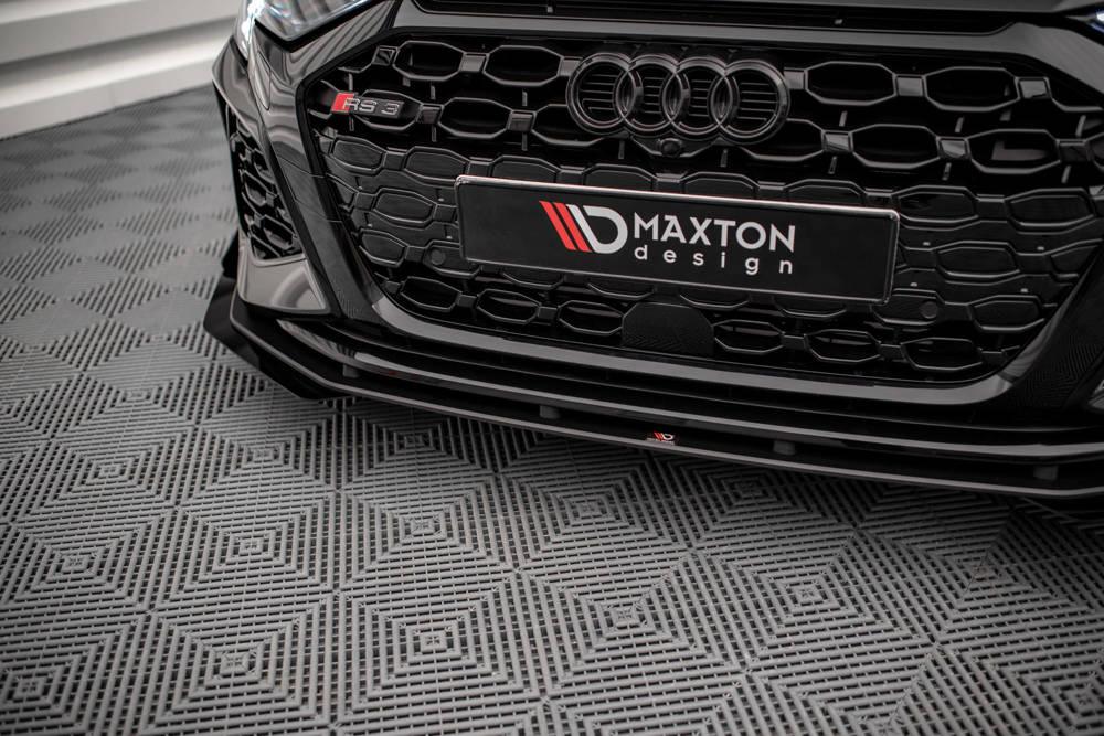 Street Pro Front Splitter V.1 + Flaps für Audi RS3 Sportback 8Y von Maxton Design