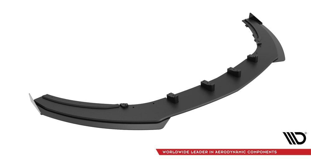 Front Splitter / Cup Schwert / Frontansatz Street Pro mit Flaps für Opel Astra J GTC OPC-Line von Maxton Design