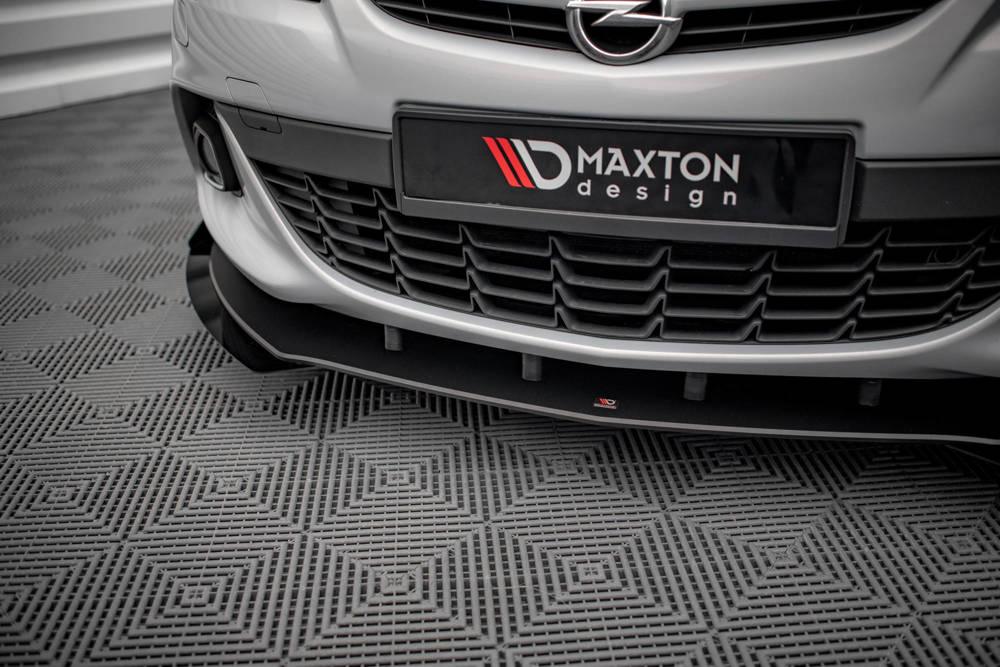 Front Splitter / Cup Schwert / Frontansatz Street Pro mit Flaps für Opel Astra J GTC OPC-Line von Maxton Design