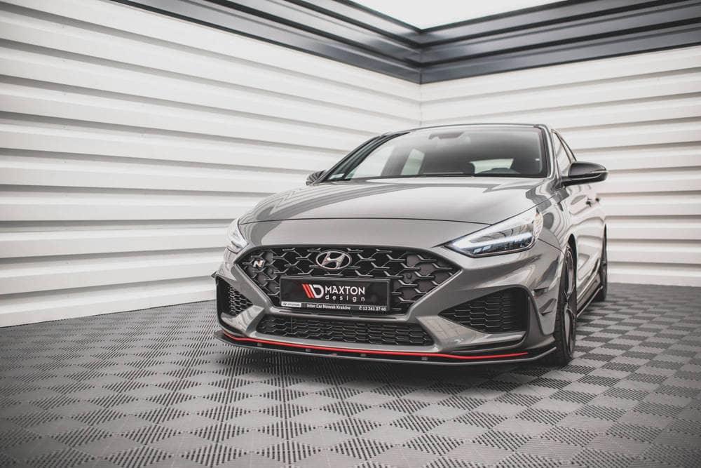 Front Splitter / Cup Schwert / Frontansatz Street Pro für Hyundai I30 N MK3 Facelift von Maxton Design