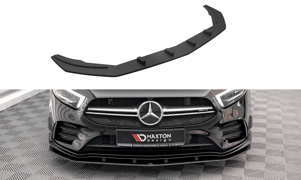 Front Lippe / Front Splitter / Frontansatz Street Pro für Mercedes A35 AMG W177 von Maxton Design