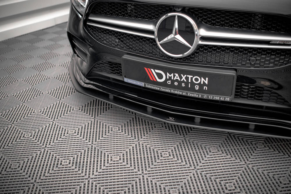 Front Lippe / Front Splitter / Frontansatz Street Pro für Mercedes A35 AMG W177 von Maxton Design