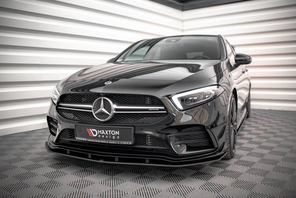 Front Lippe / Front Splitter / Frontansatz Street Pro für Mercedes A35 AMG W177 von Maxton Design