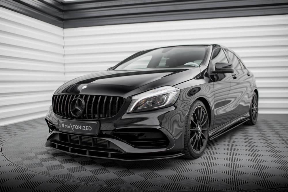 Front Lippe / Front Splitter / Frontansatz V.2 für Mercedes A-Klasse W176 von Maxton Design