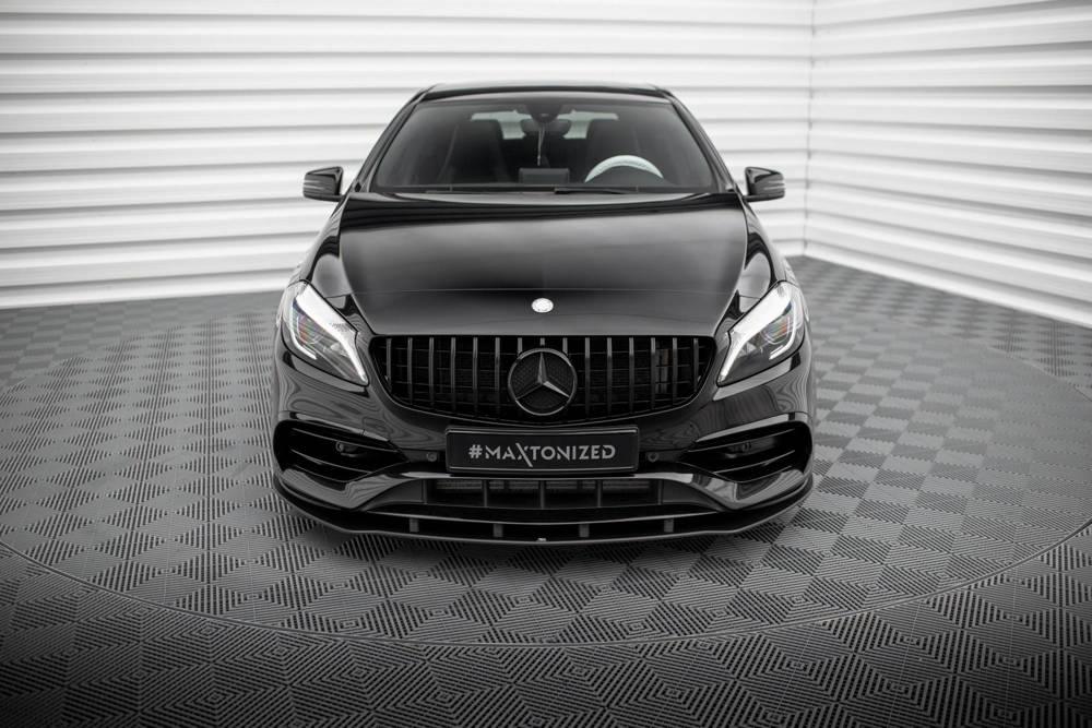 Front Lippe / Front Splitter / Frontansatz V.2 für Mercedes A-Klasse W176 von Maxton Design