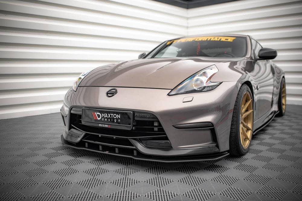 Front Splitter / Cup Schwert / Frontansatz Street Pro für Nissan 370Z Nismo Facelift von Maxton Design