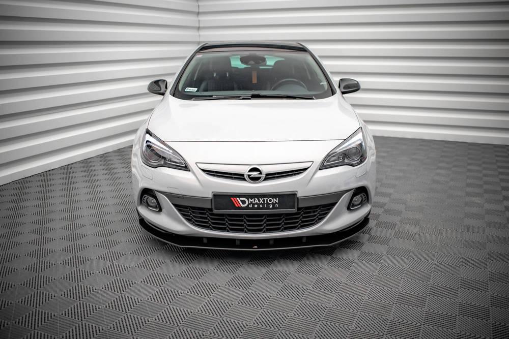 Front Splitter / Cup Schwert / Frontansatz Street Pro für Opel Astra J GTC OPC-Line von Maxton Design