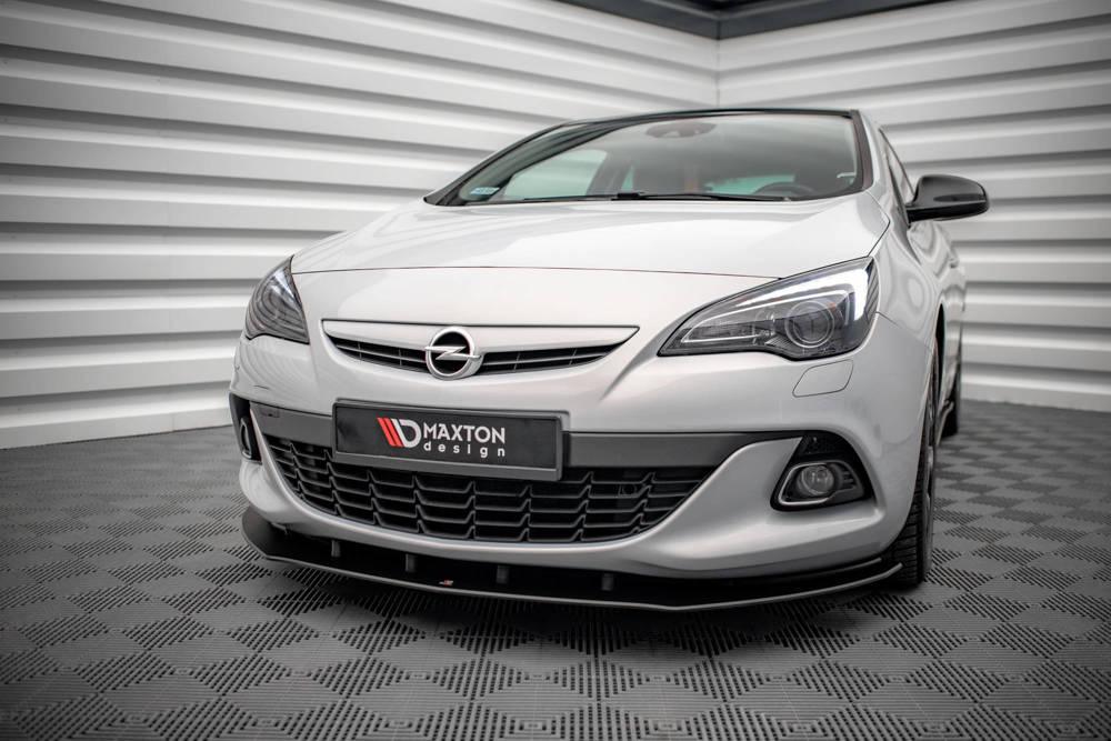 Front Splitter / Cup Schwert / Frontansatz Street Pro für Opel Astra J GTC OPC-Line von Maxton Design