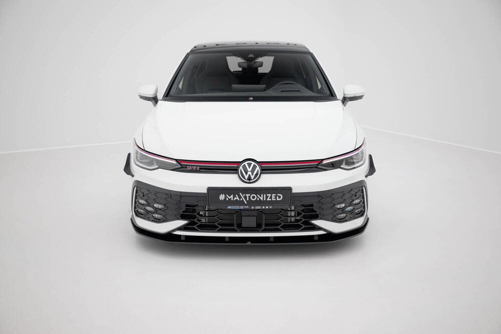 Front Lippe / Front Splitter / Frontansatz Street Pro für VW Golf 8 GTI / GTE Facelift von Maxton Design