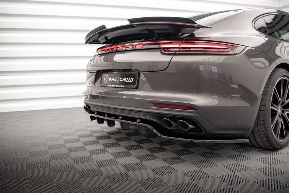 Zentraler Hinterer Splitter für Porsche Panamera E-Hybrid 971 von Maxton Design