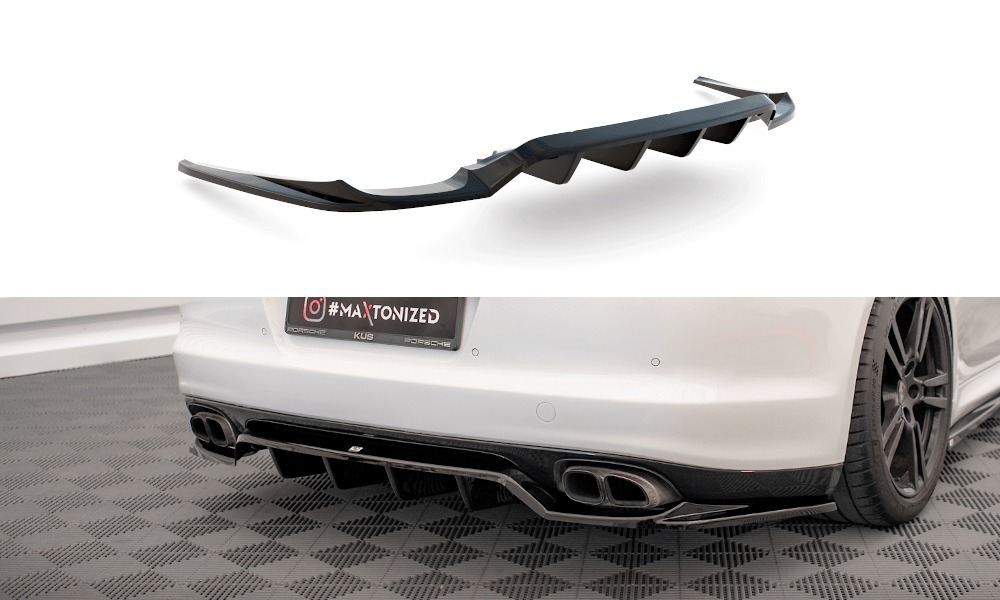 Zentraler Hinterer Splitter für Porsche Panamera Turbo 970 von Maxton Design