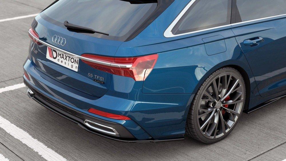 Zentraler Hinterer Splitter für Audi A6 Avant C8 S-Line von Maxton Design