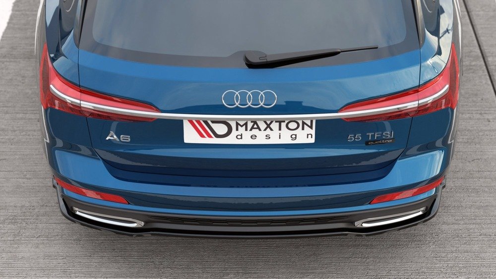 Zentraler Hinterer Splitter für Audi A6 Avant C8 S-Line von Maxton Design