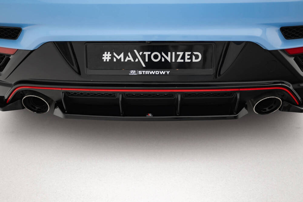 Zentraler Hinterer Splitter für Hyundai Veloster N MK2 von Maxton Design