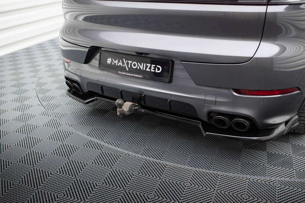 Zentraler Hinterer Splitter für Porsche Cayenne 9Y MK3 Facelift von Maxton Design