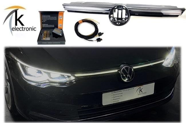 VW Golf 8 CD LED Konturbeleuchtung im Kühlergrill Nachrüstpaket