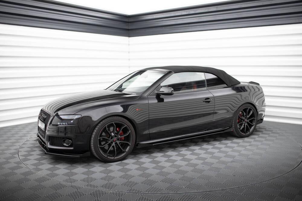 Seitenschweller Erweiterung Street Pro mit Flaps für Audi A5 / A5 S-Line / S5 Coupe / Cabrio 8T / 8T Facelift von Maxton Design