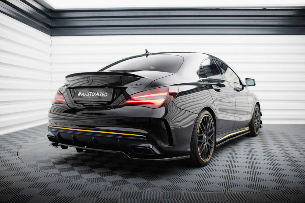 Zentraler Hinterer Splitter für Mercedes-Benz CLA 45AMG Aero C117 Facelift von Maxton Design