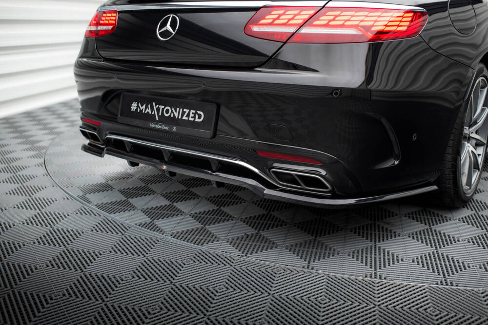 Zentraler Hinterer Splitter für Mercedes S-Klasse Coupe AMG-Line C217 Facelift von Maxton Design