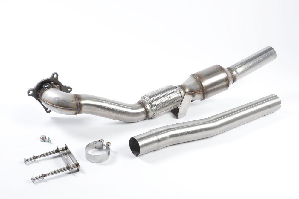 Milltek Downpipe inkl. Hi-Flow Sportkat für Seat Leon Cupra R 2.0 TSI 265PS ab 2010 (Typ 1P)