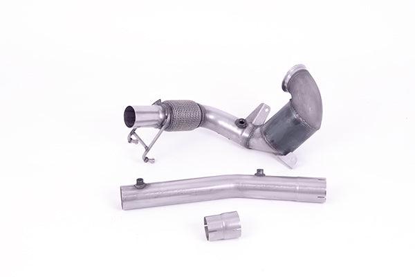 Milltek Downpipe mit 200 Zellen Hi-Flow Sportkat und OPF Ersatzrohr für Polo GTI 2.0 TSI AW ab 2019