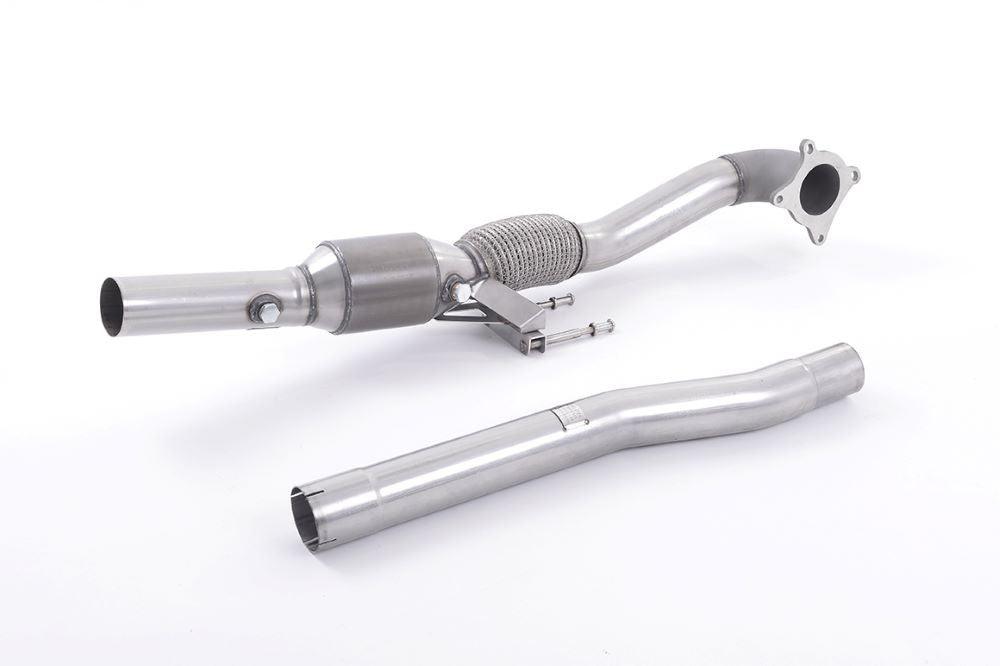 Milltek Downpipe mit 200 Zellen Rennkat für Audi S3 2.0 T Quattro 3 Türer 8P ab 2006