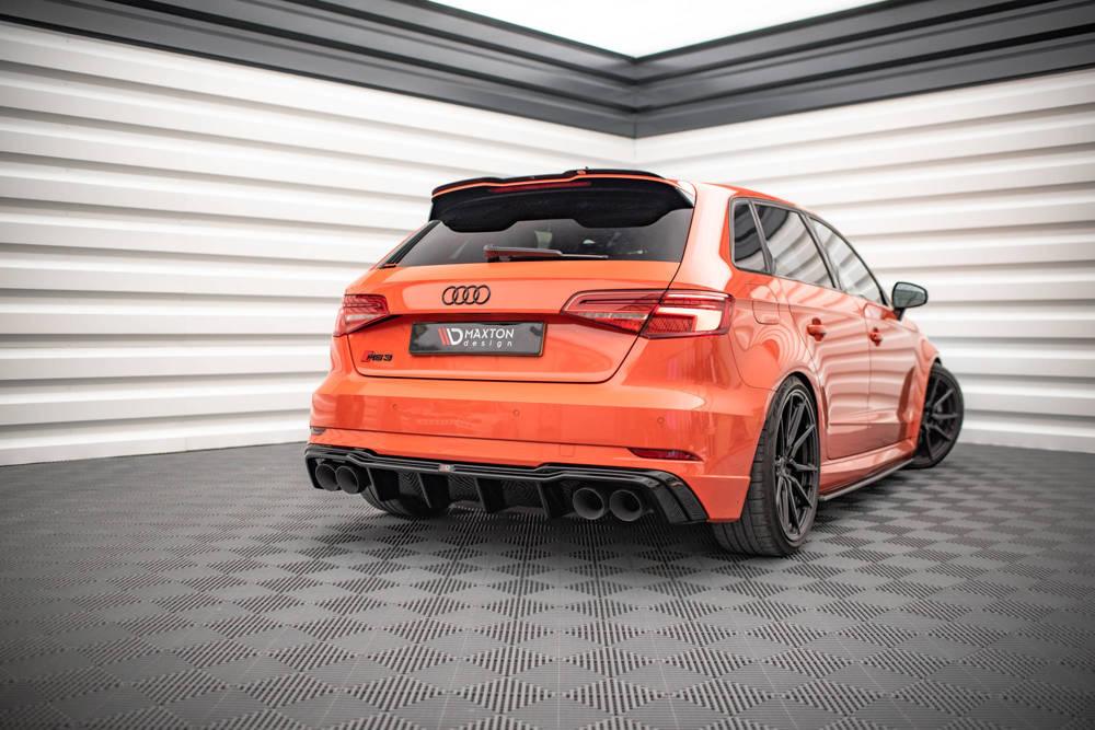 Heckdiffusor und Milltek Sport Abgasanlage für Audi RS3 Sportback 8V Facelift von Maxton Design