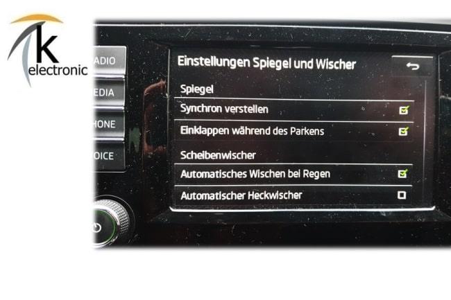 Skoda Octavia 5E elektrisch anklappbare Spiegel Nachrüstpaket