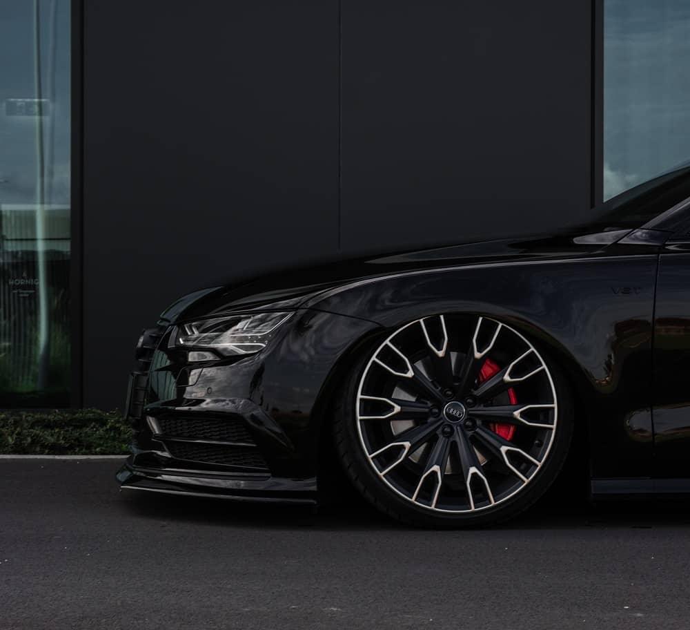 Front Lippe / Front Splitter / Frontansatz für Audi S7 / A7 S-Line C7 FL von Maxton Design