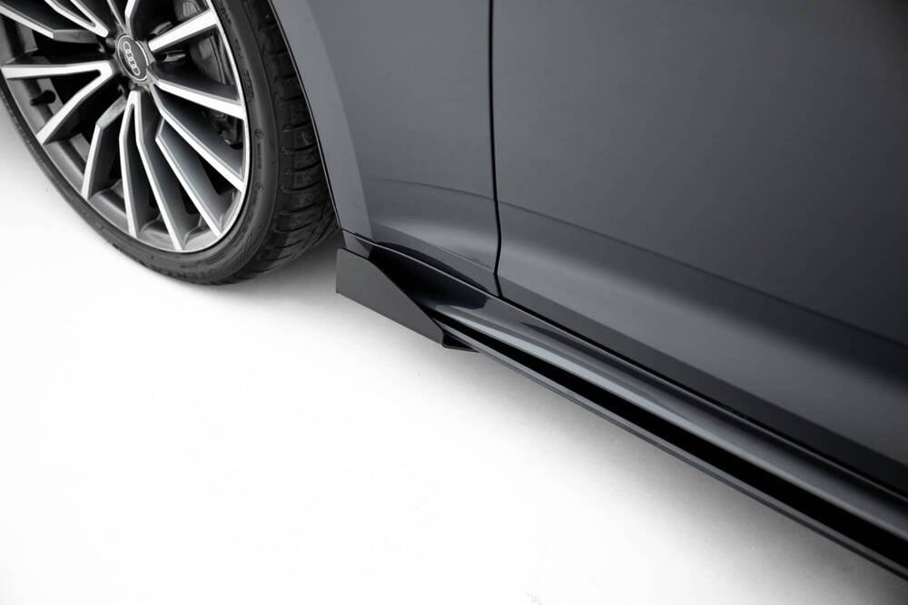 Seitenschweller Erweiterung Street Pro mit Flaps für Audi A5 Sportback F5 Facelift von Maxton Design