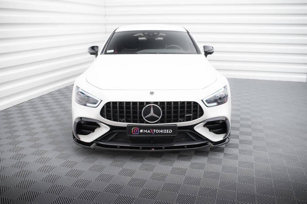 Front Lippe / Front Splitter / Frontansatz V.2 für Mercedes AMG GT-4 43 Coupe V8 Styling Paket von Maxton Design