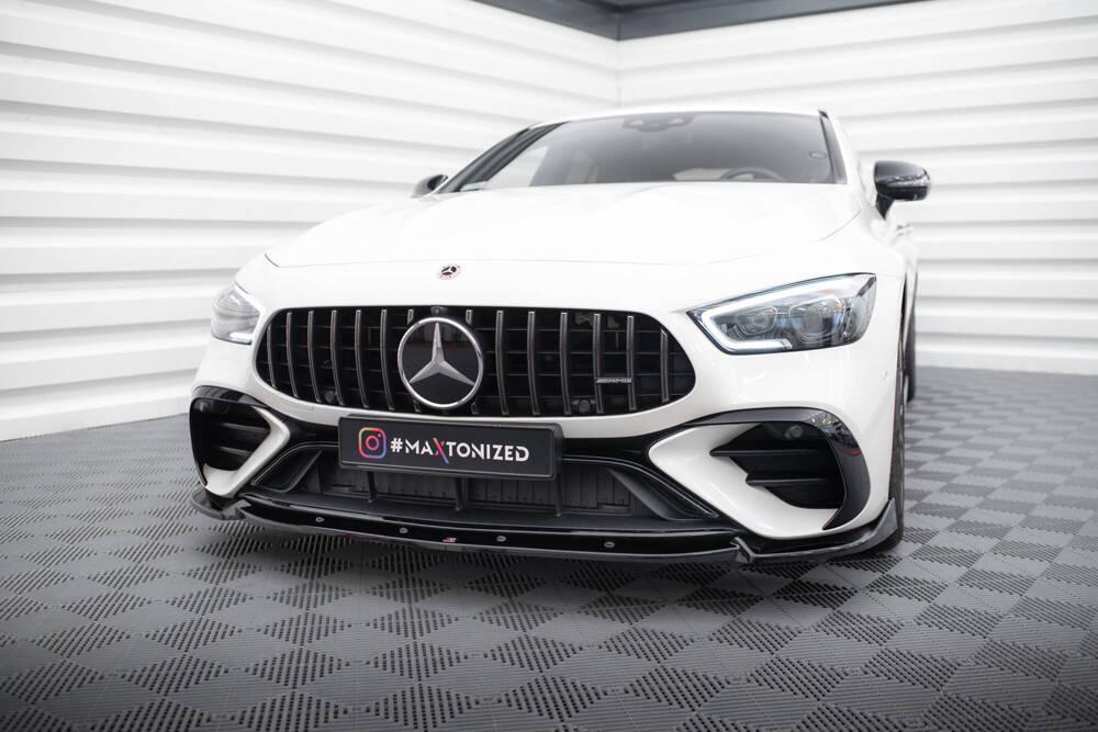 Front Lippe / Front Splitter / Frontansatz V.2 für Mercedes AMG GT-4 43 Coupe V8 Styling Paket von Maxton Design