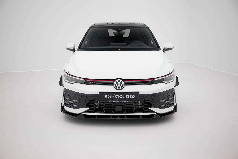 Front Lippe / Front Splitter / Frontansatz V.2 für VW Golf 8 R-Line Facelift von Maxton Design