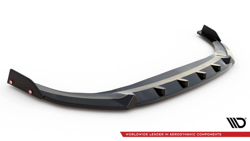 Front Lippe / Front Splitter / Frontansatz V.2 für VW Golf 8 R-Line Facelift von Maxton Design