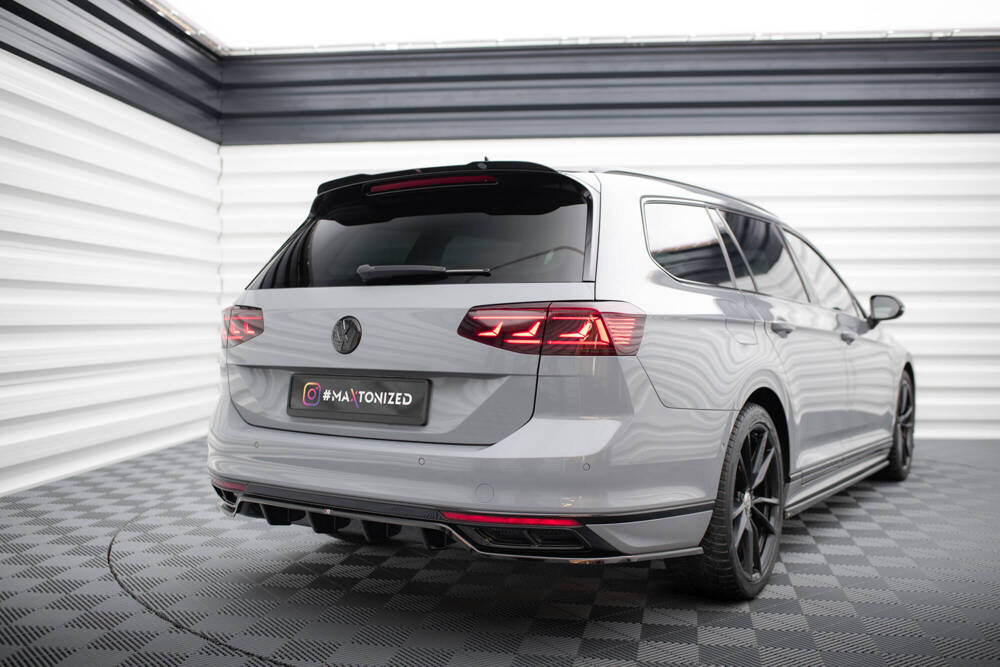 Zentraler Hinterer Splitter für VW Passat R-Line B8 Facelift von Maxton Design